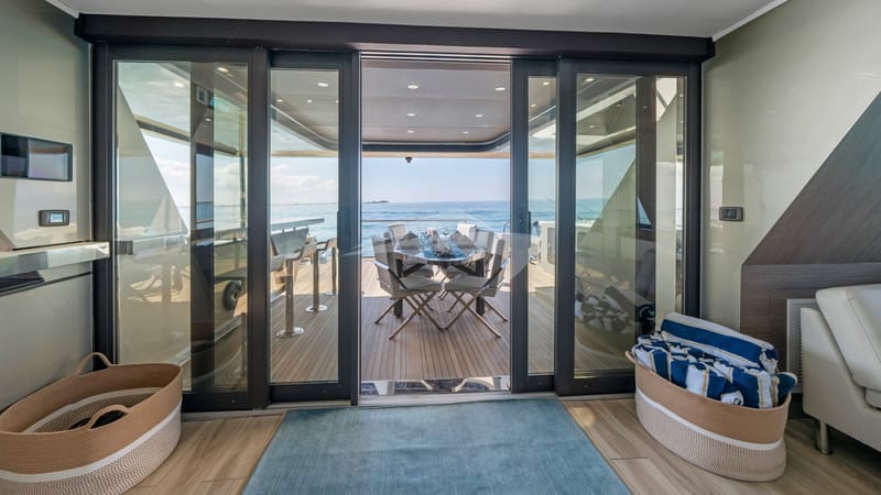 View of Aft Deck from Saloon