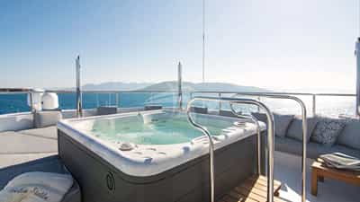 Jacuzzi on deck