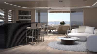 Bridge deck salon bar