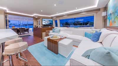 Looking aft