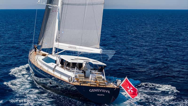 GENEVIEVE 37m sailing yacht charter, photo 3