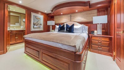 Lower deck king stateroom