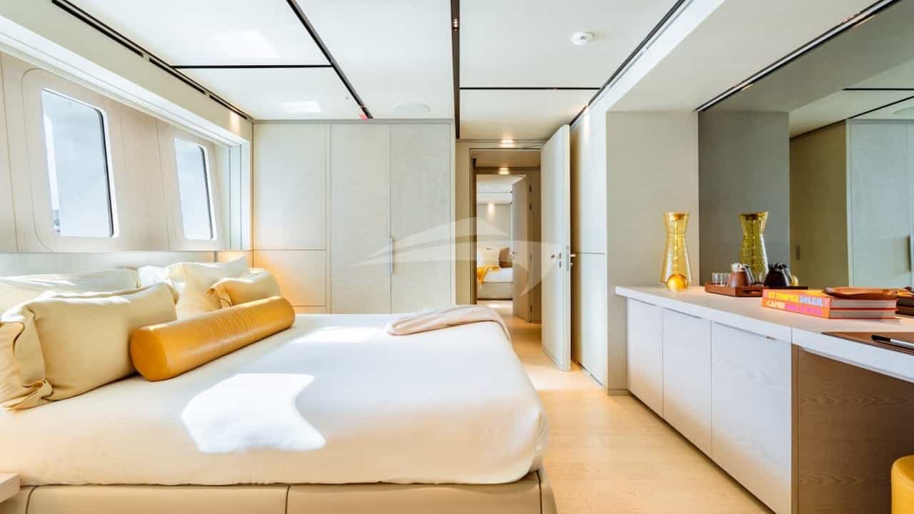 VIP stateroom with audio video mirror