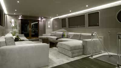 Saloon and stairway