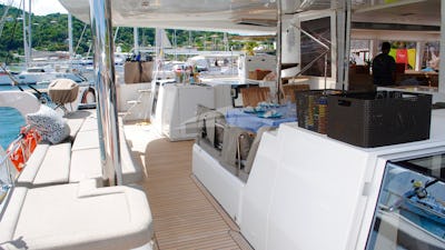 Aft deck from side