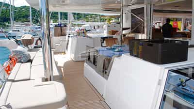 Aft deck from side