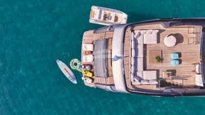 Aerial Aft View - Water Toys