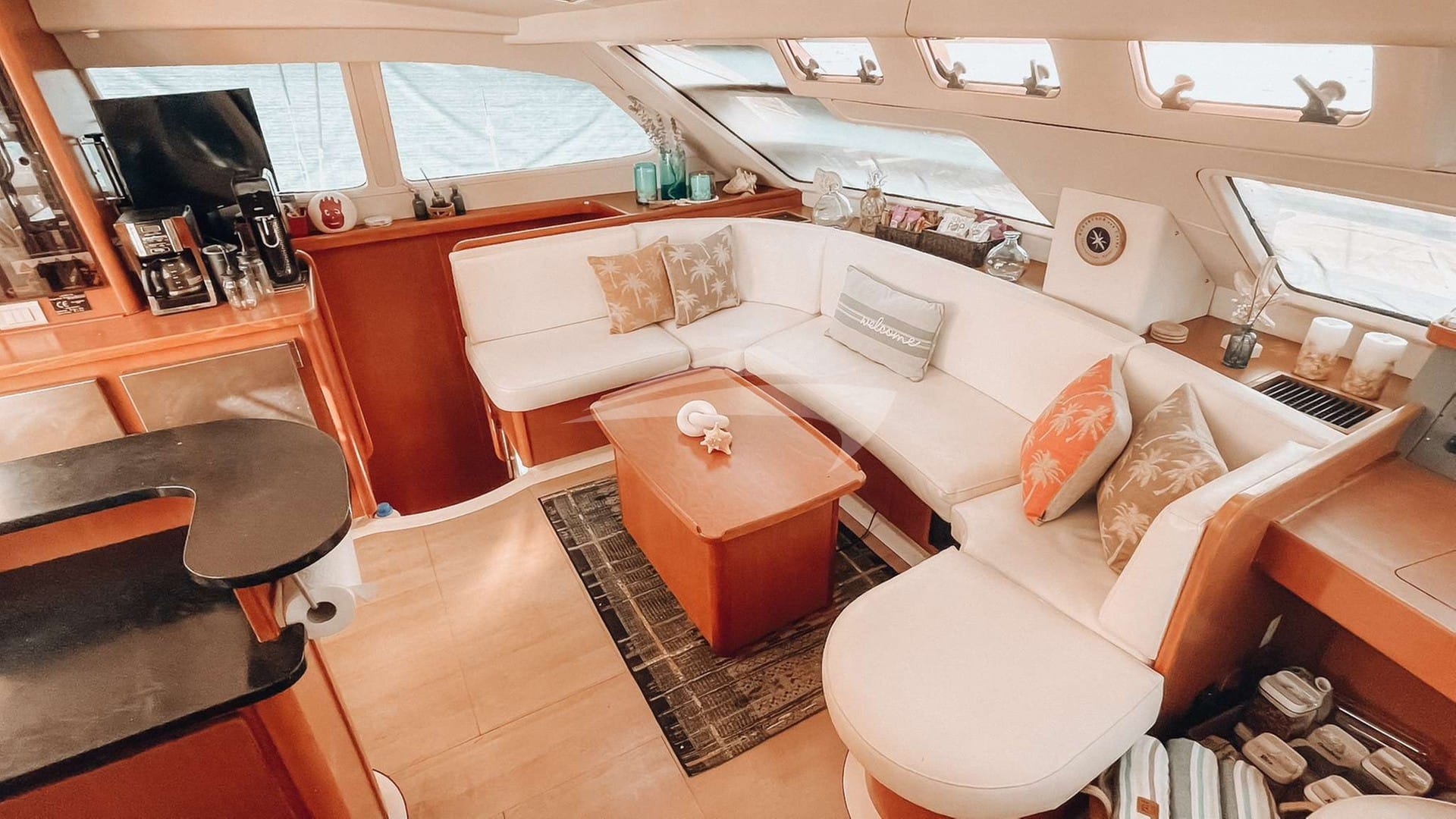 Salon view from the galley