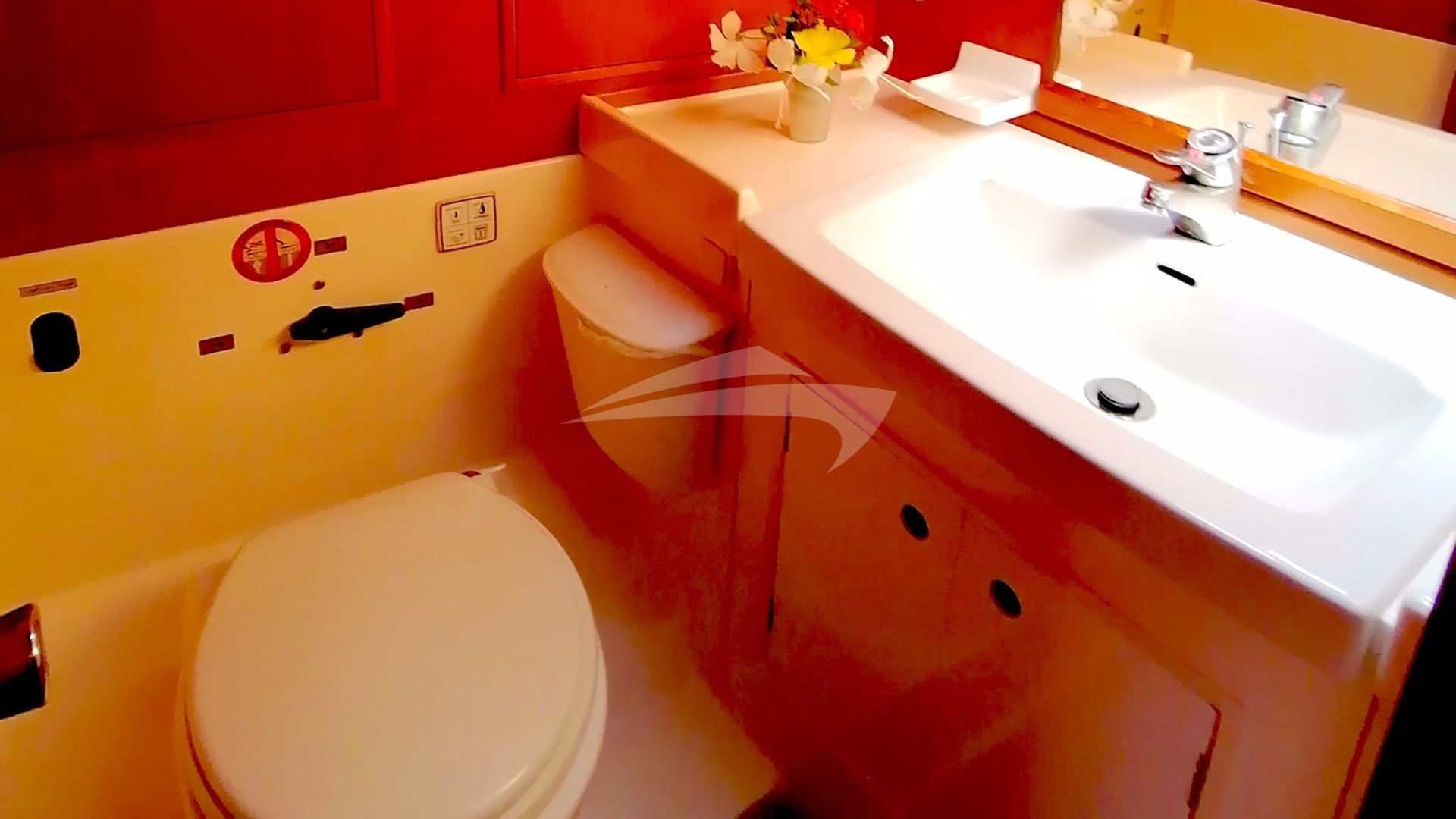 Master aft head and shower