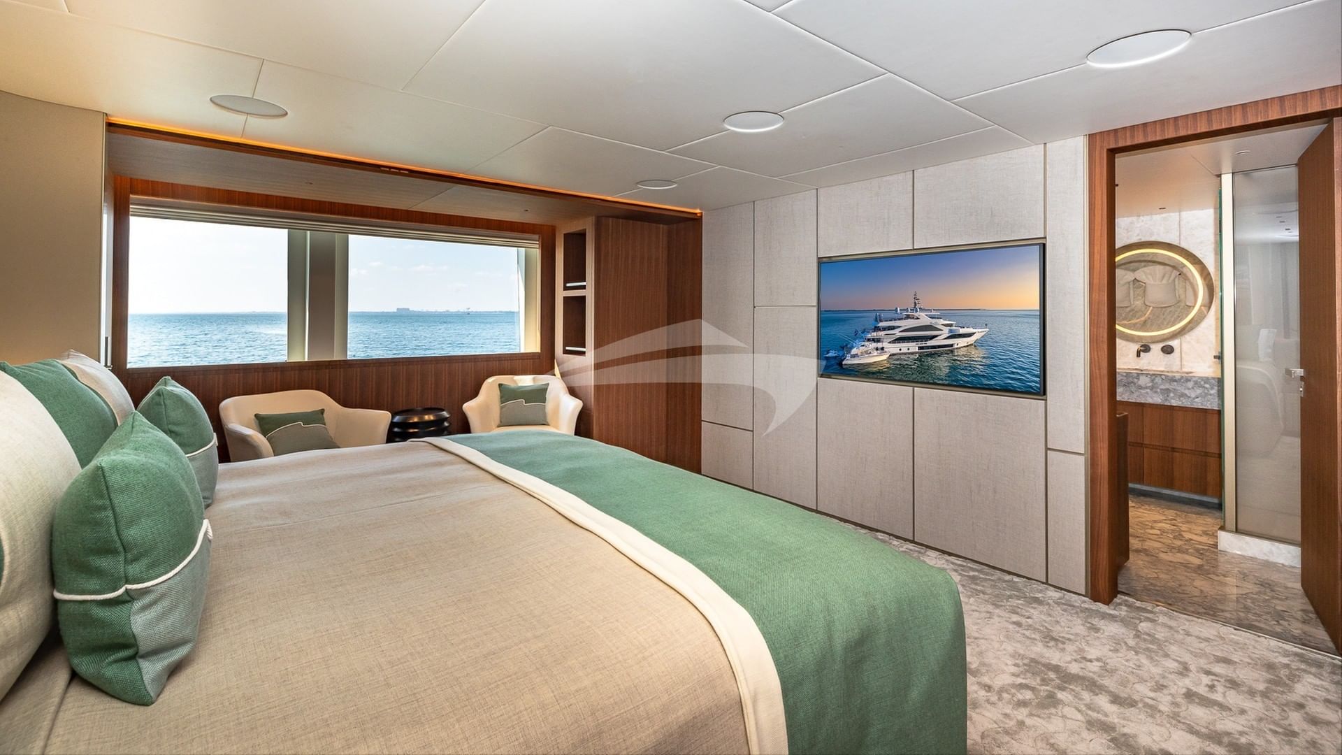 RISING DAWN Master Stateroom