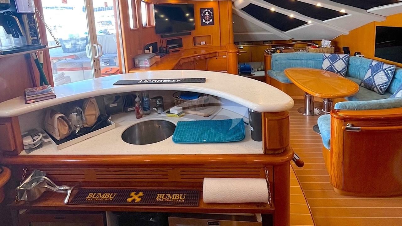 Saloon and the beverage area