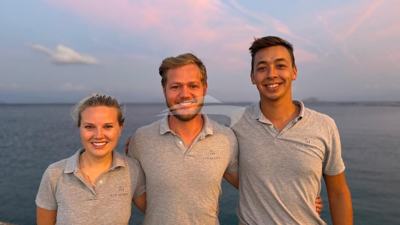 Luxury charter yacht crew for 7TH HEAVEN