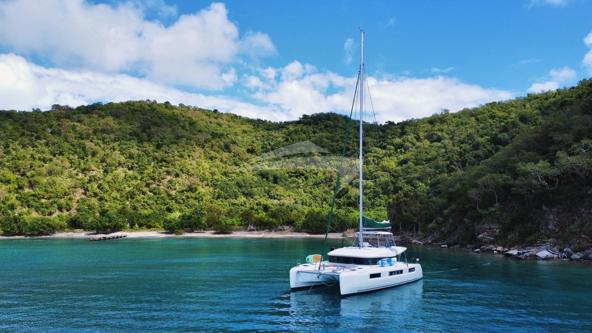 The Adventure, anchored off Peter Island