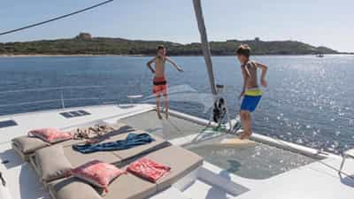 Foredeck lounge area