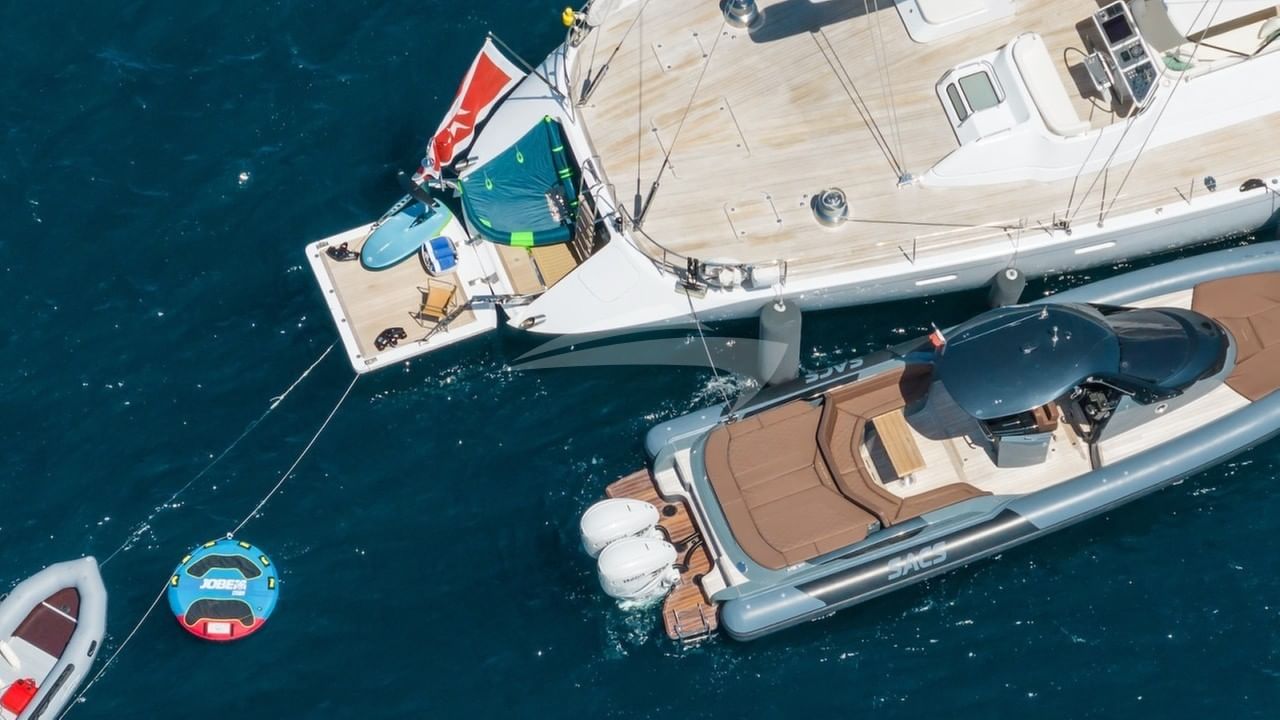 Aft platform and toys