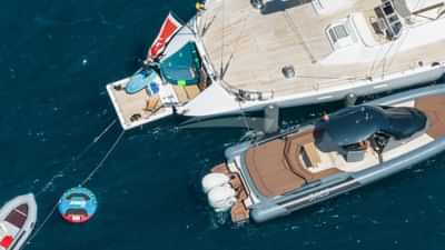 Aft platform and toys