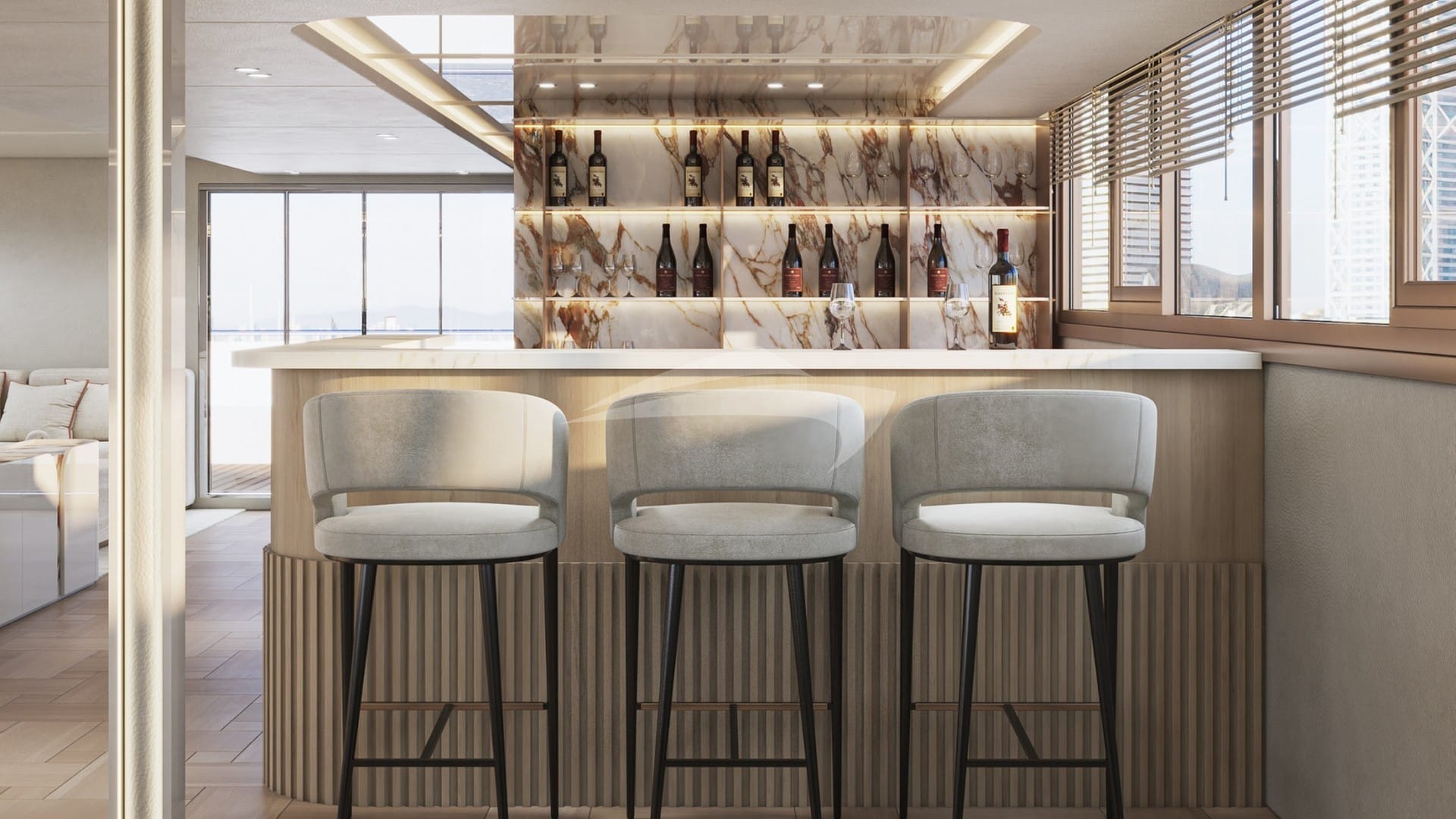 Salon Bar - Main deck