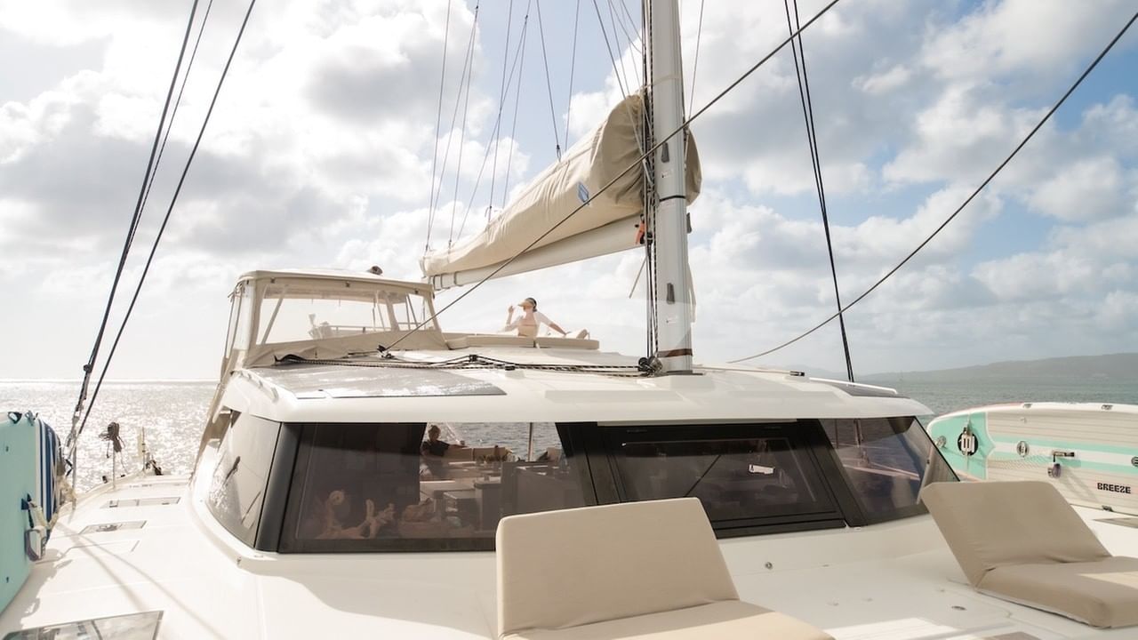 Beyond aft view from foredeck