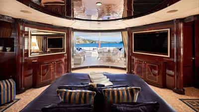 Master stateroom aft deck