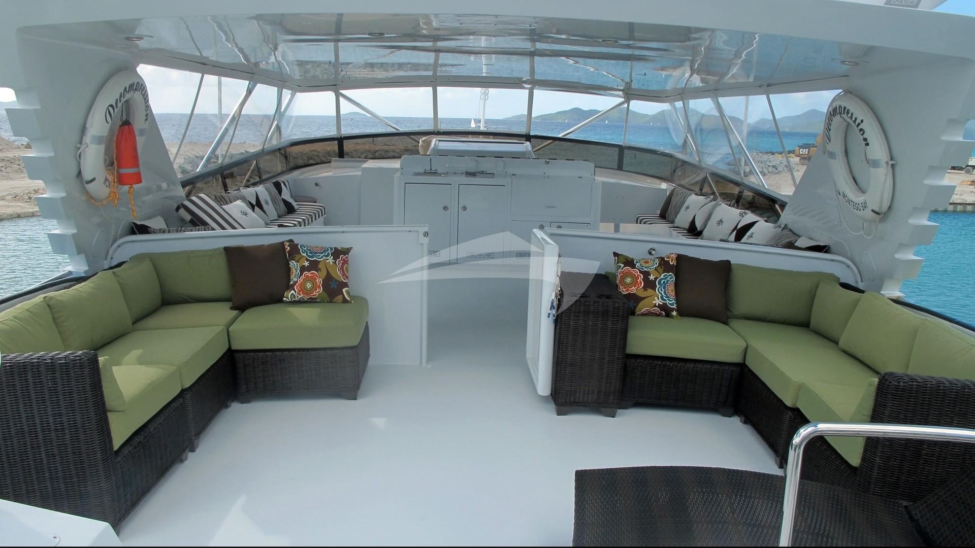 Fly Bridge cozy couches