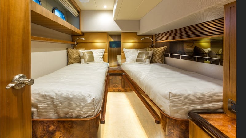 The Twin Guest Suite can convert to a King berth 