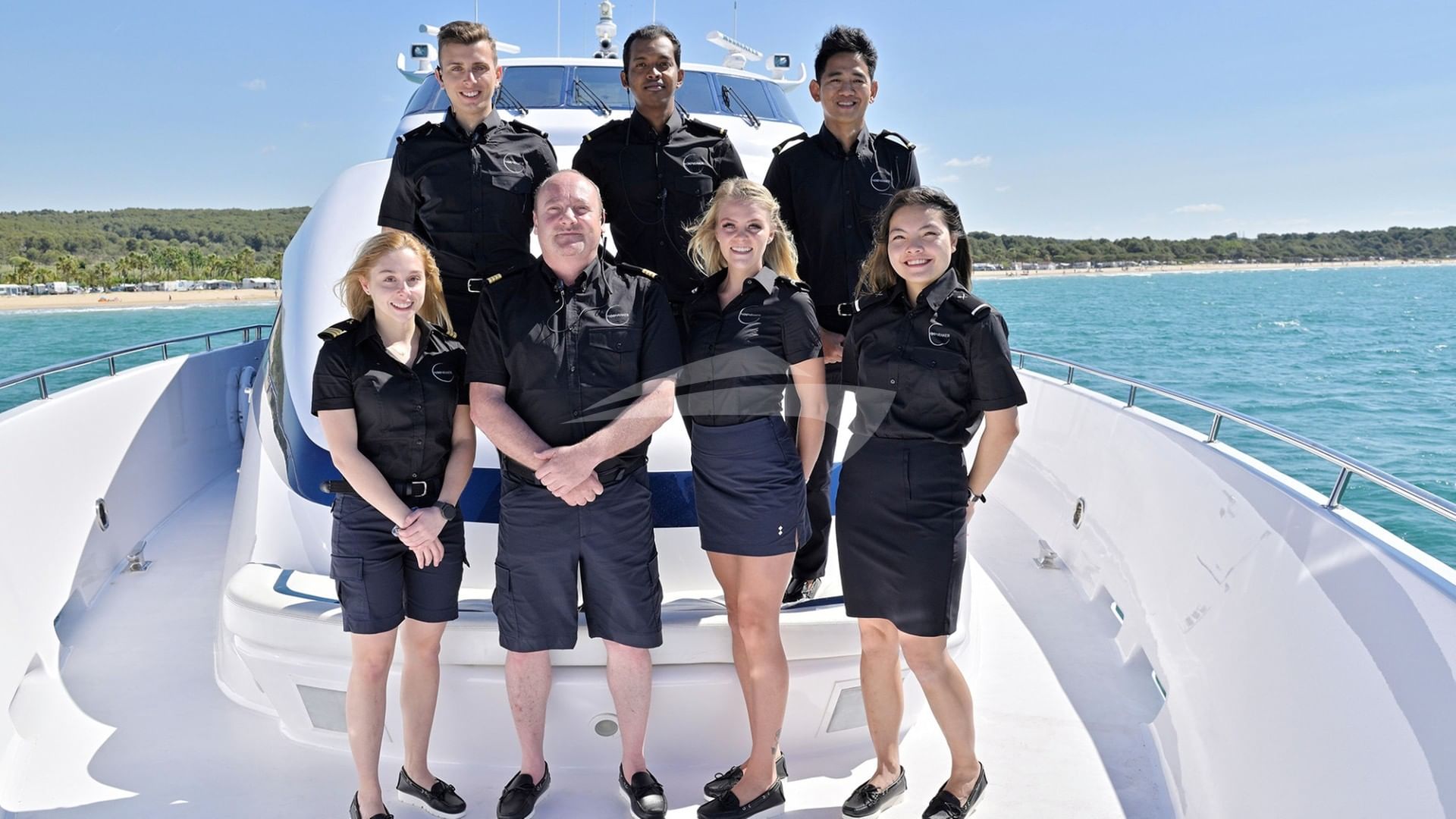 Luxury charter yacht crew for MOONRAKER