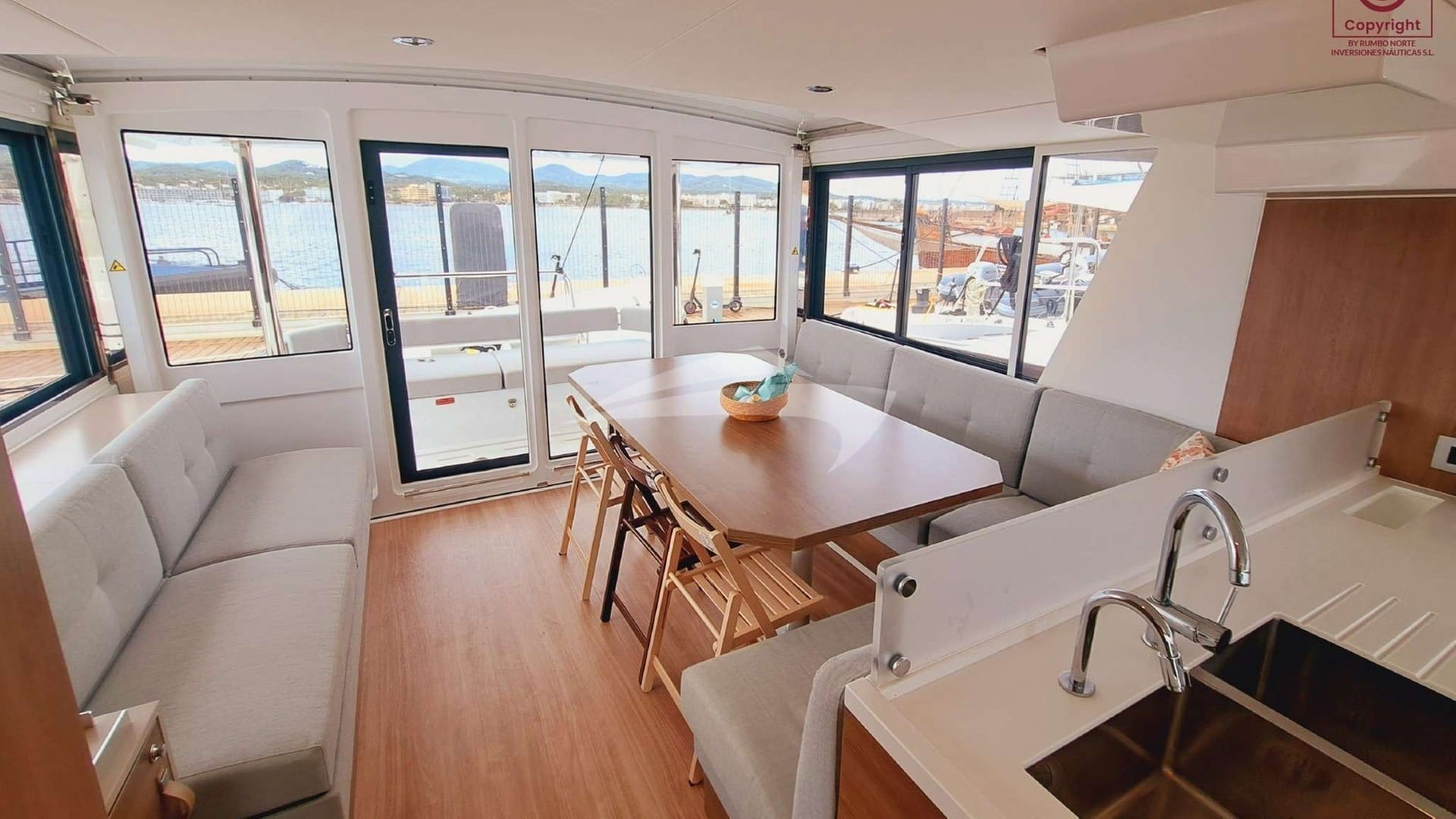 Salon area viewed from Galley