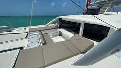 Foredeck lounging and sunning