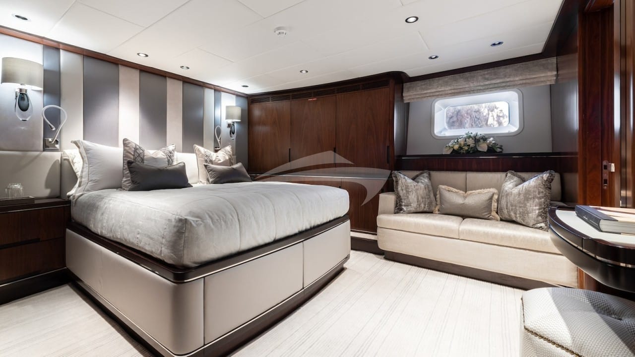 VIP stateroom with king bed