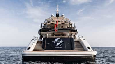 Motor Yacht TRIUMPH aft deck