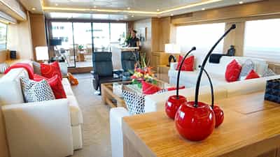 Salon looking aft