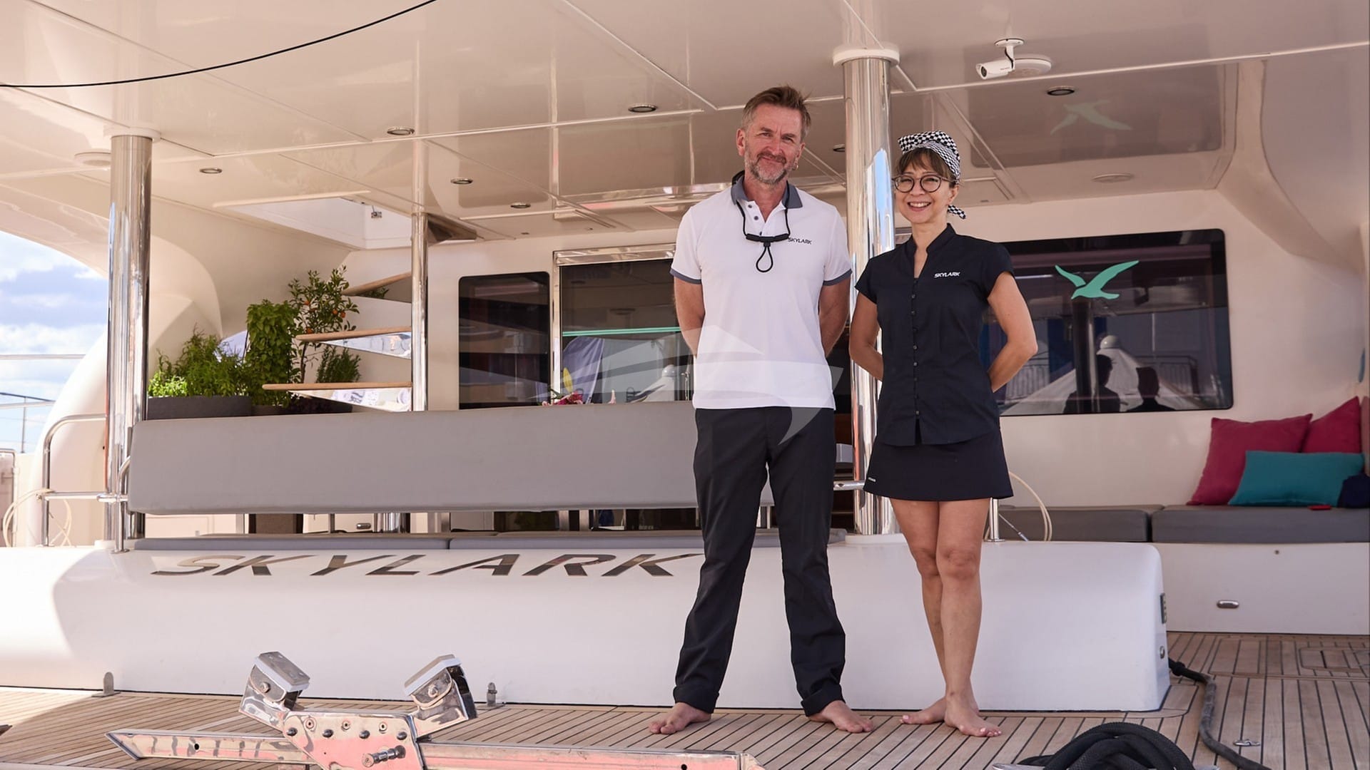 Luxury charter yacht crew for SKYLARK
