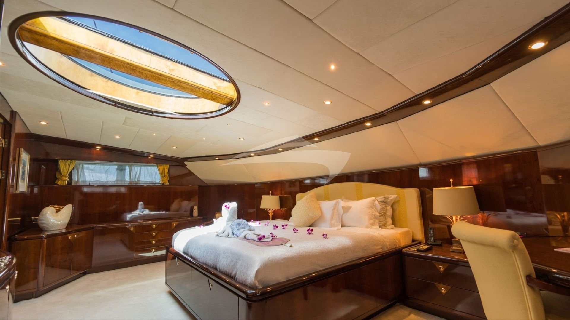 Master Stateroom with Sky Light
