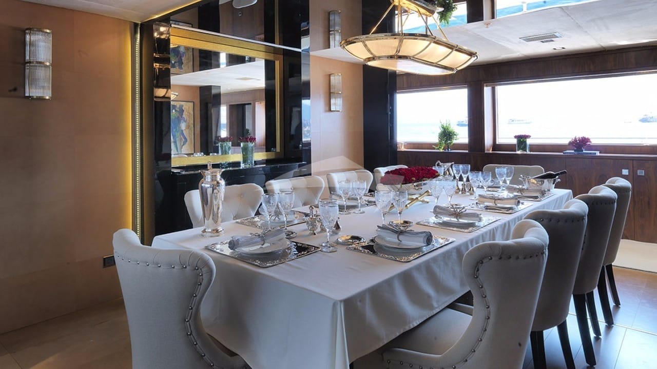 Interior Main Salon formal Dining Table