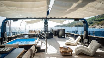 OGUZ KHAN 51m sailing yacht charter, photo 11