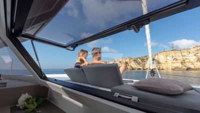 Foredeck lounge area