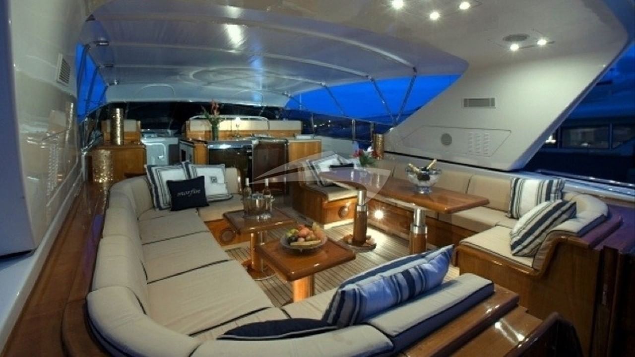 Deck Seating at Night