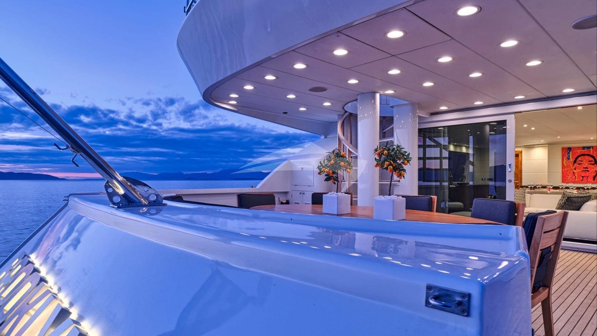 Aft Deck at Evening
