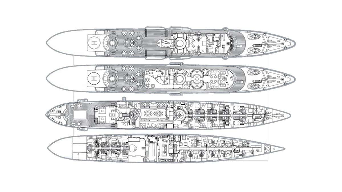 CHRISTINA O deck layout