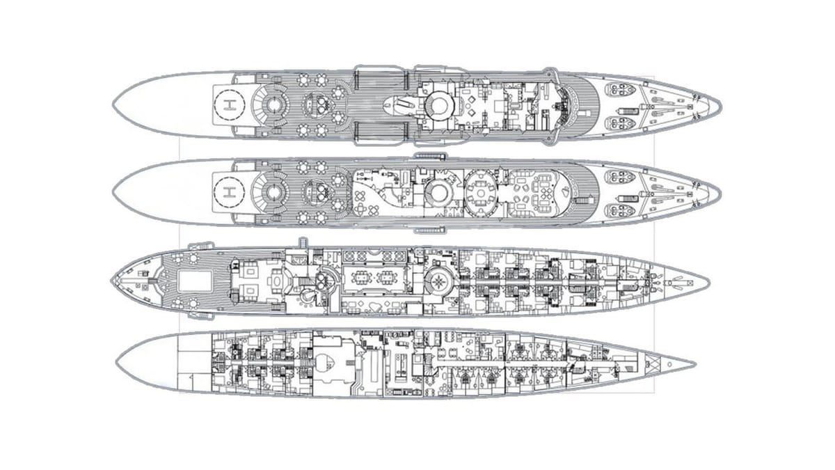 CHRISTINA O Deck Plan