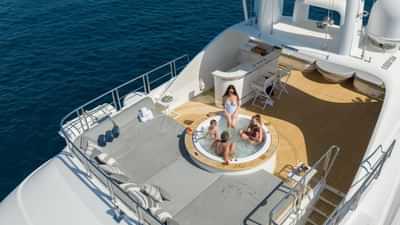 Aerial View of Deck Jacuzzi