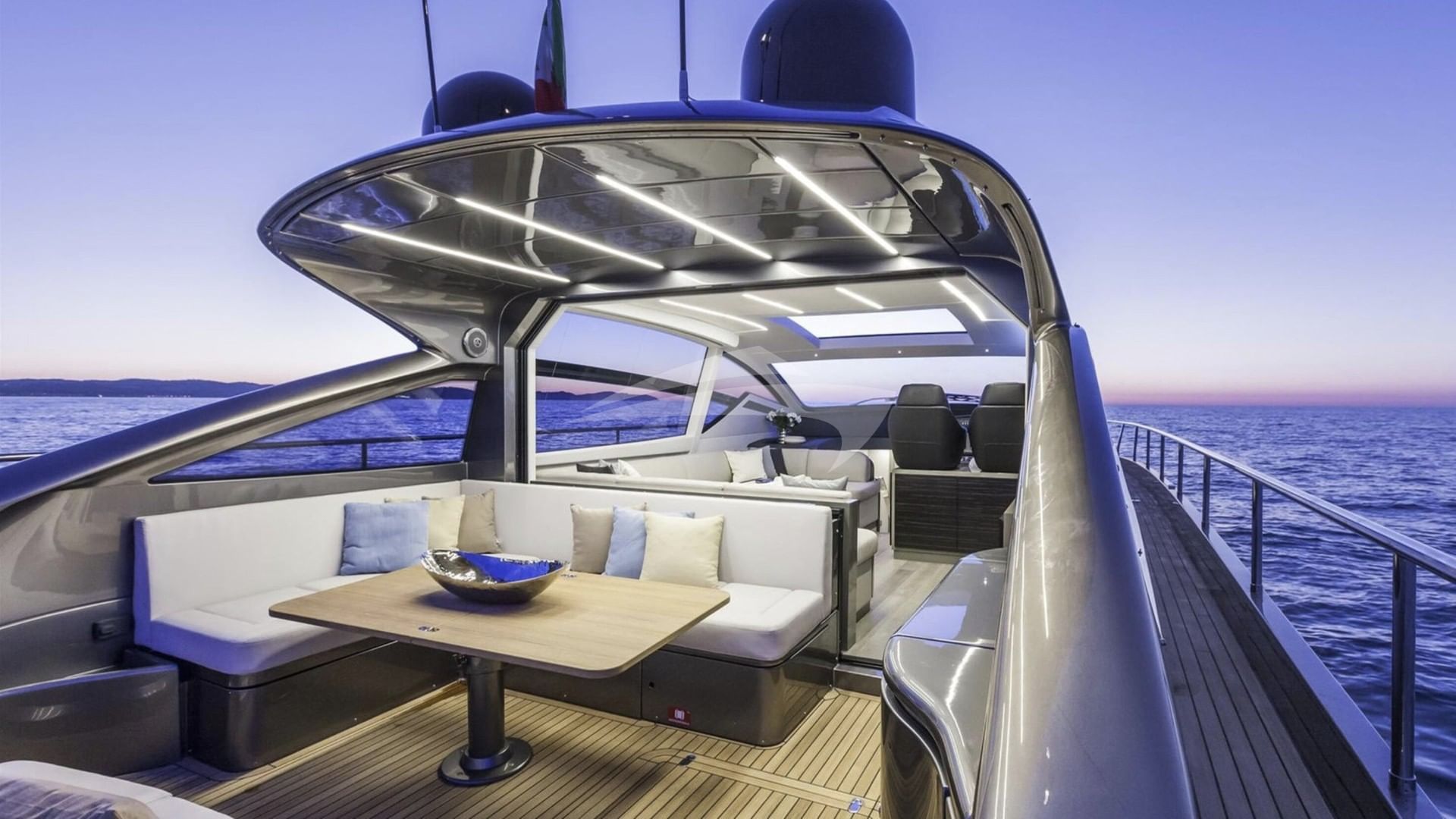 62' Pershing on sunset