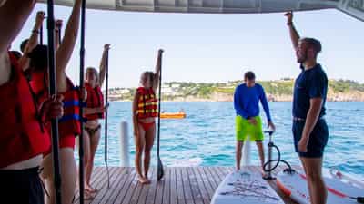 Marina deck water sports