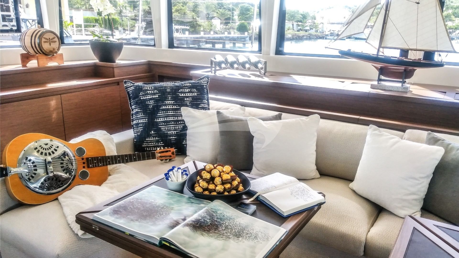 Dragonfly's spacious lounge and saloon