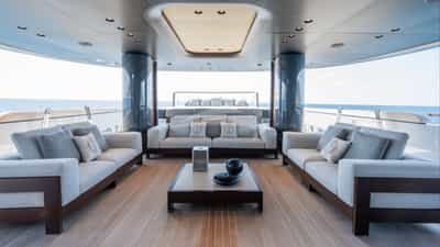 Main deck shaded lounge