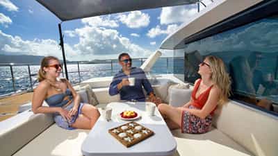 Relaxing on Deck