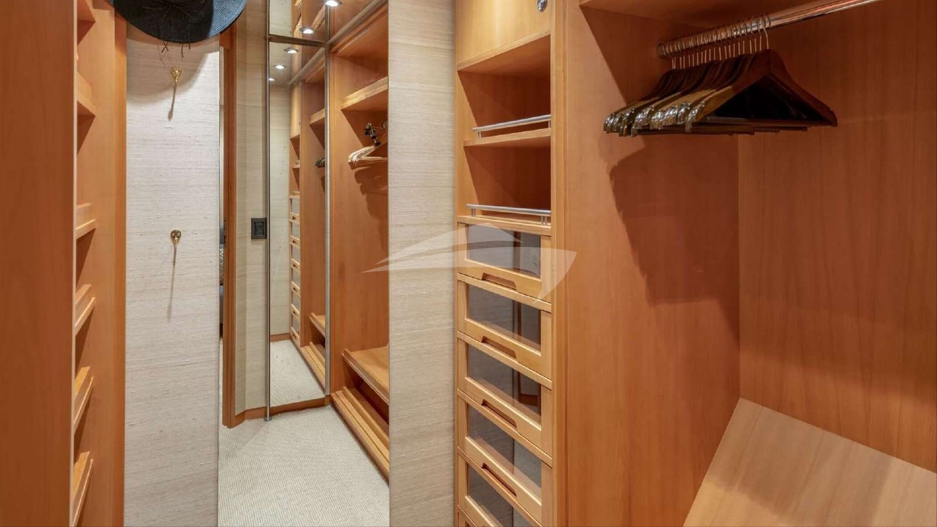 VIP stateroom closet