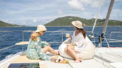 Relaxing on Deck