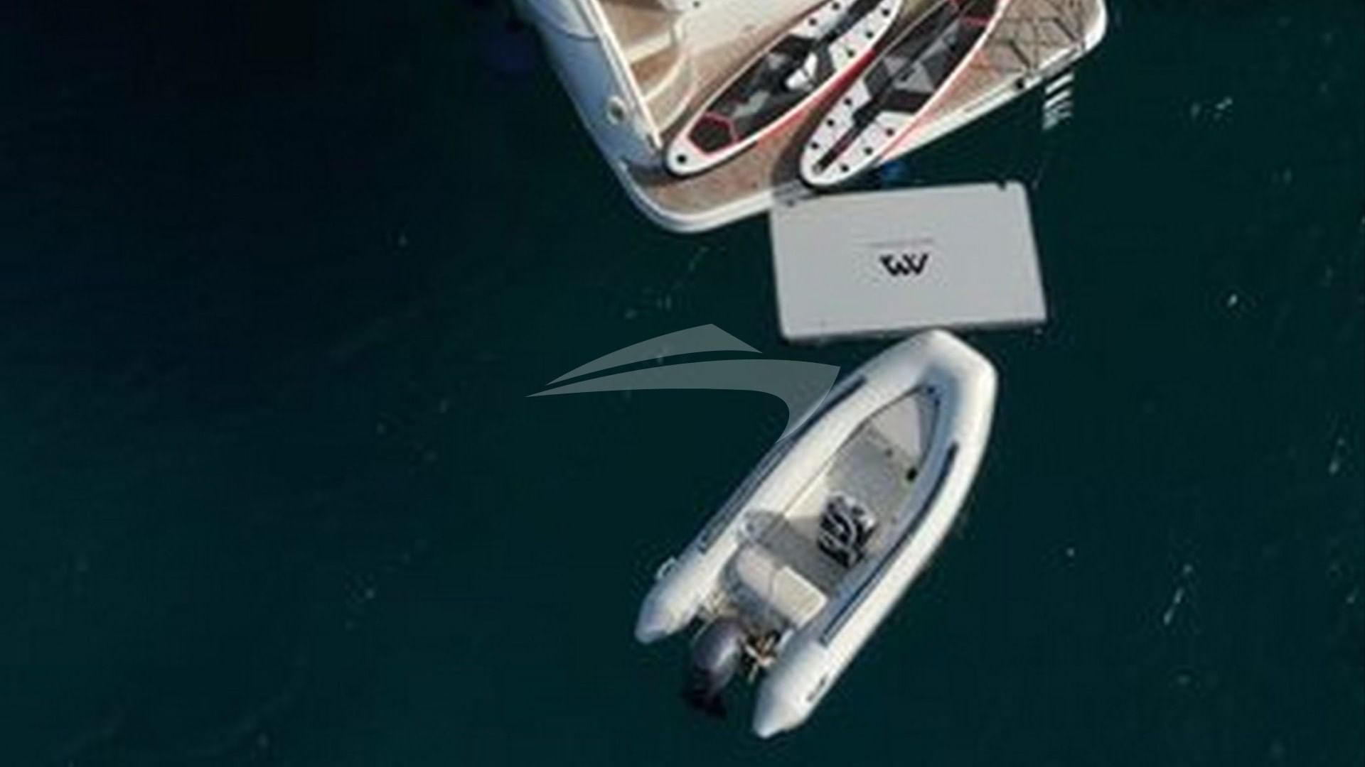 Aerial View of Water Toys