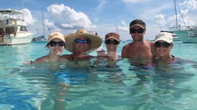 Guests chilling in the Turquoise waters